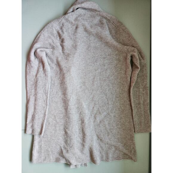 NWOT White + Warren 100% Cashmere Open-front Trapeze Cardigan Sz S Beige #3D501 - Picture 11 of 11